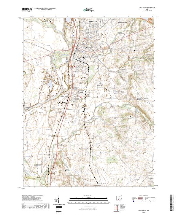Circleville topographic map thumbnail