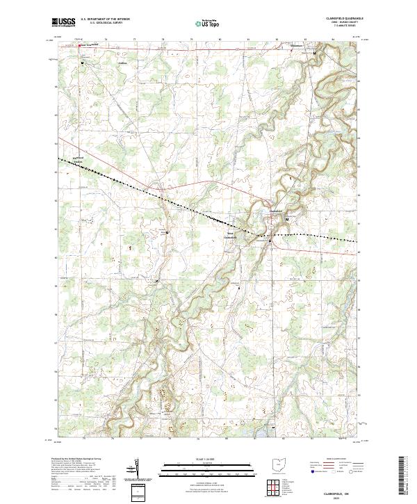 Clarksfield topographic map thumbnail