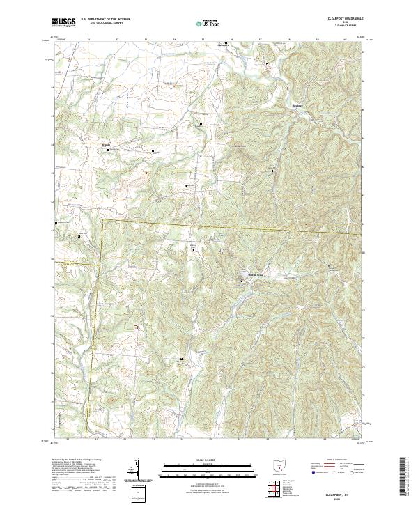 Clearport topographic map thumbnail