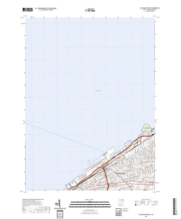 Cleveland North topographic map thumbnail