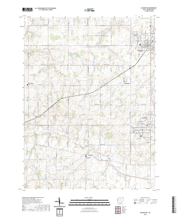 Coldwater topographic map thumbnail