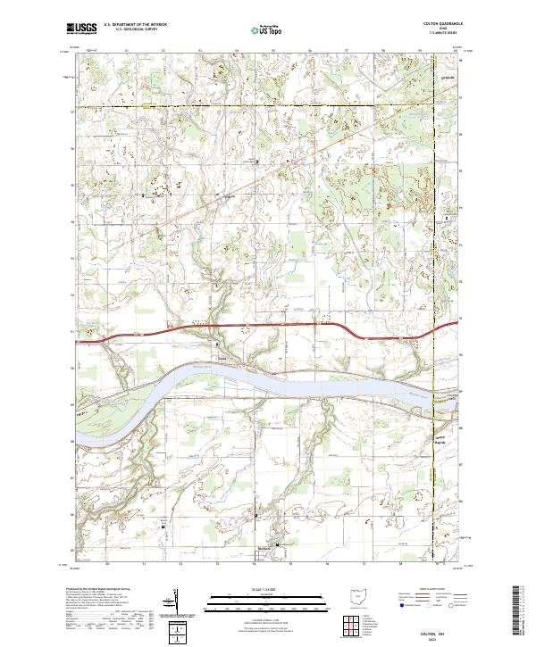 Colton topographic map thumbnail