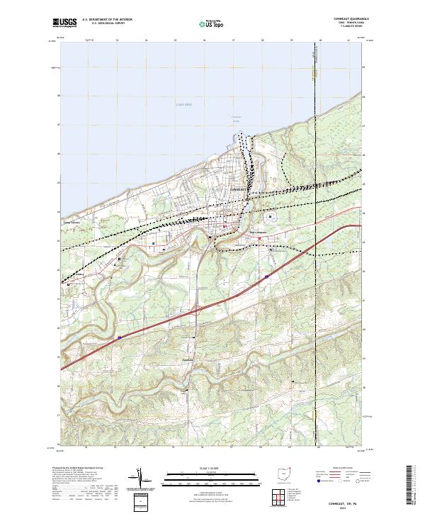 Conneaut topographic map thumbnail