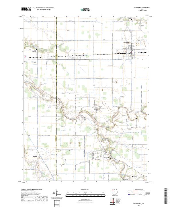Continental topographic map thumbnail