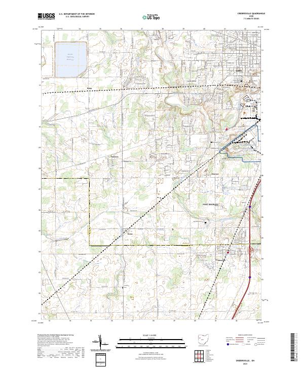 Cridersville topographic map thumbnail