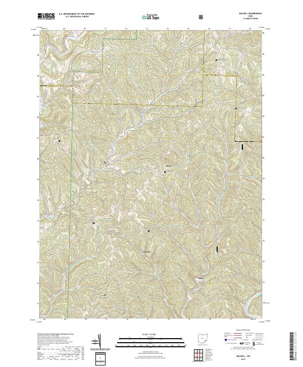 Dalzell topographic map thumbnail