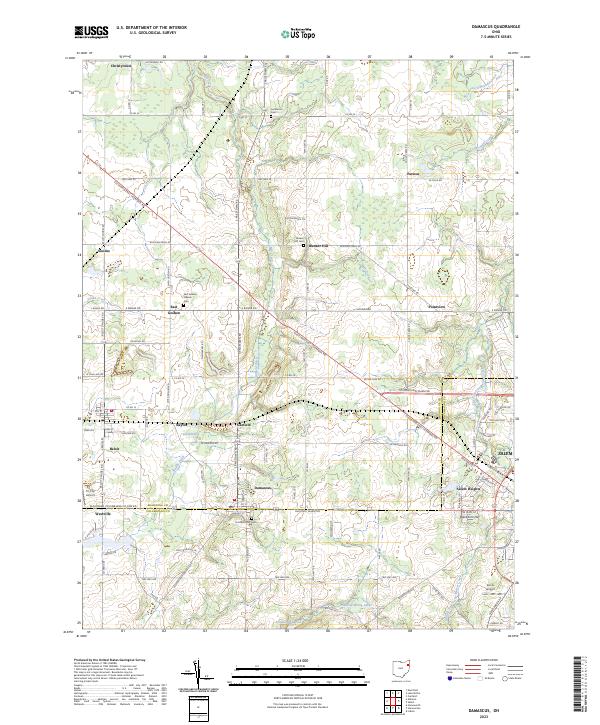 Damascus topographic map thumbnail