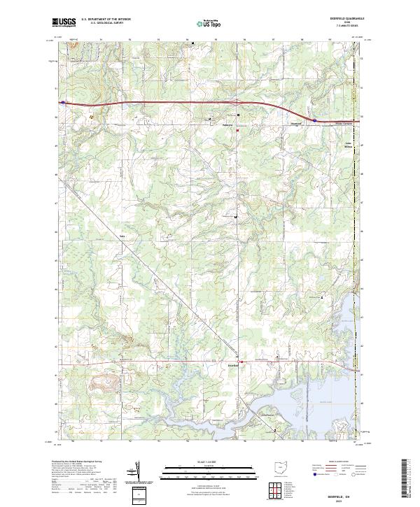 Deerfield topographic map thumbnail