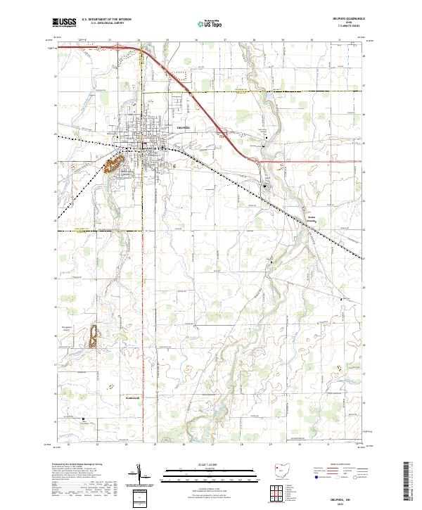Delphos topographic map thumbnail