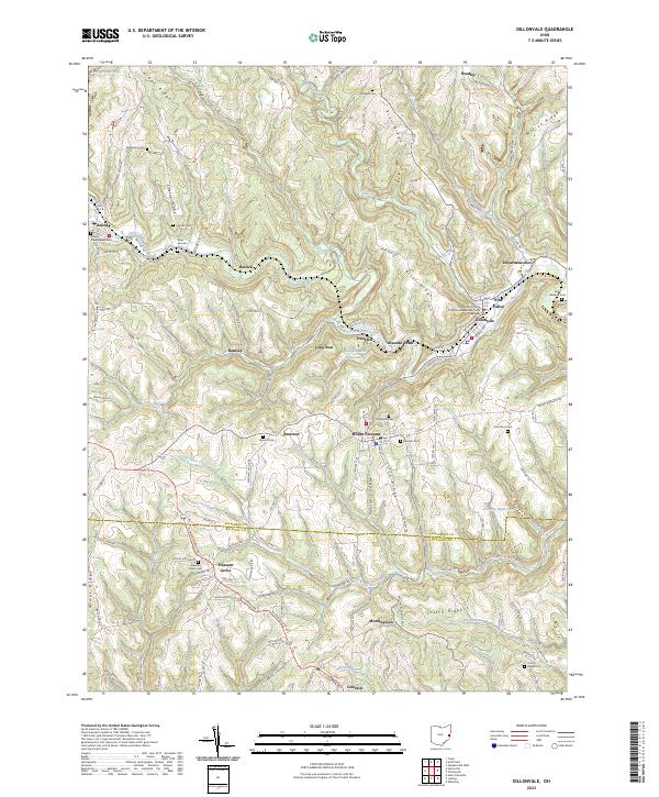 Dillonvale topographic map thumbnail