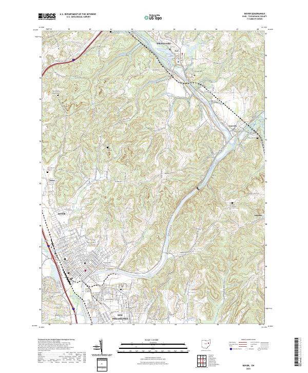Dover topographic map thumbnail