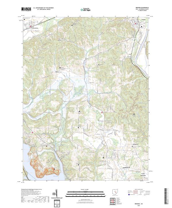 Dresden topographic map thumbnail