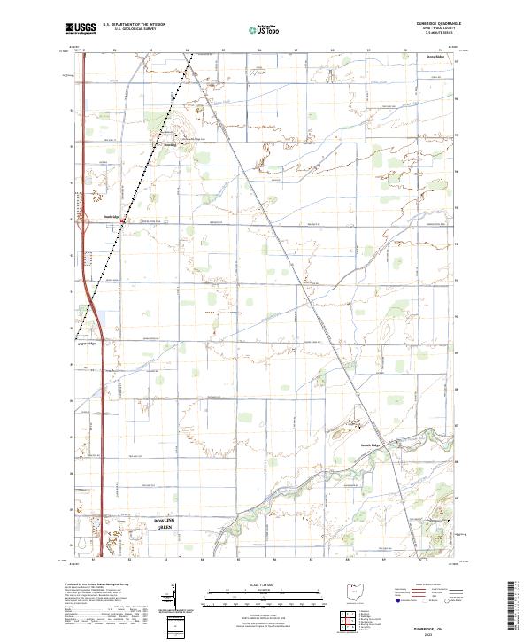 Dunbridge topographic map thumbnail