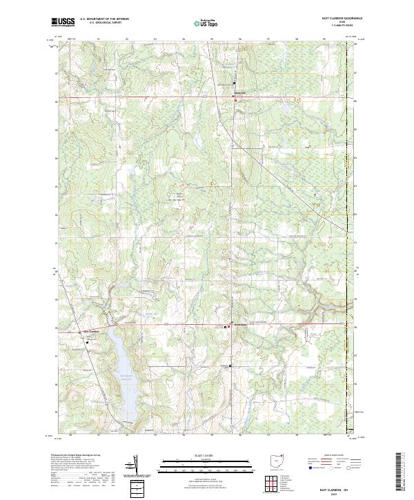 East Claridon topographic map thumbnail