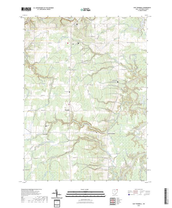 East Trumbull topographic map thumbnail