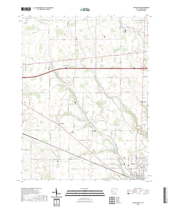Eaton North topographic map thumbnail