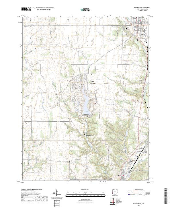 Eaton South topographic map thumbnail