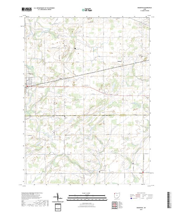 Edgerton topographic map thumbnail