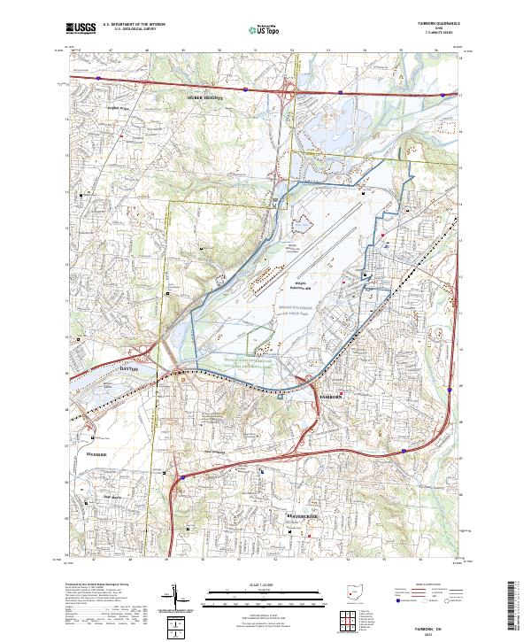Fairborn topographic map thumbnail