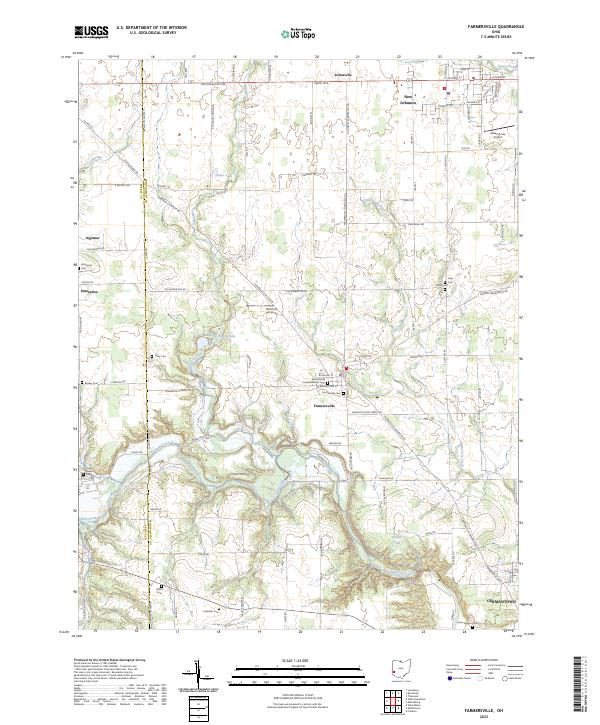 Farmersville topographic map thumbnail