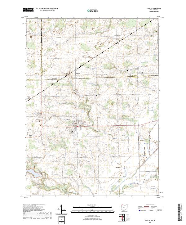 Fayette topographic map thumbnail