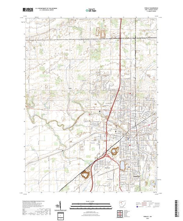 Findlay topographic map thumbnail