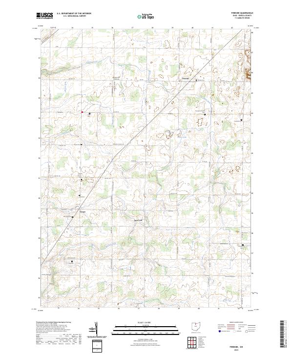 Fireside topographic map thumbnail