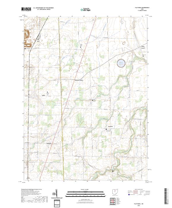Flat Rock topographic map thumbnail