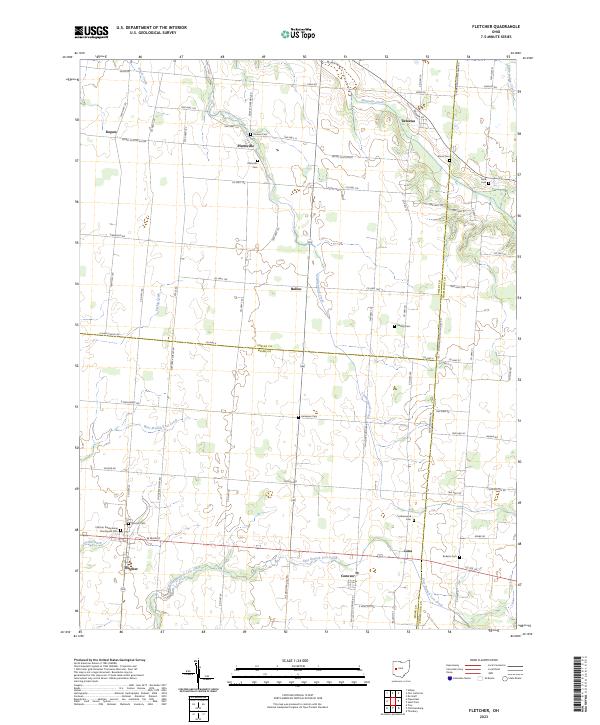 Fletcher topographic map thumbnail