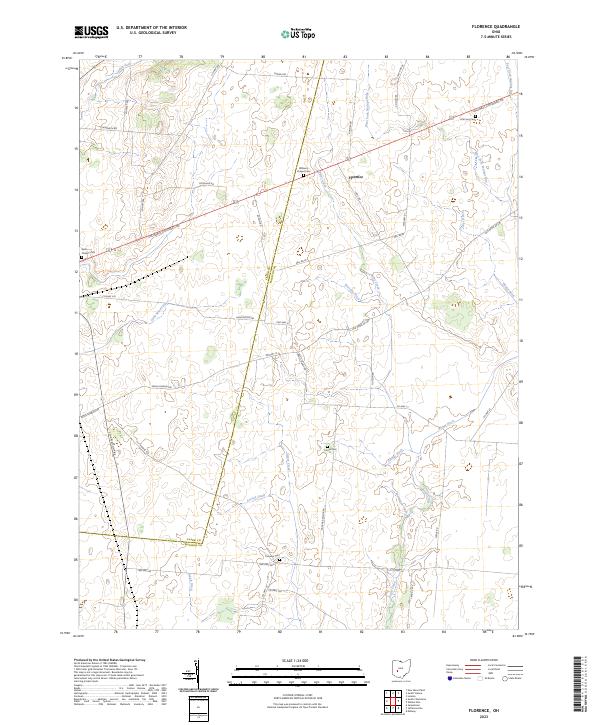 Florence topographic map thumbnail