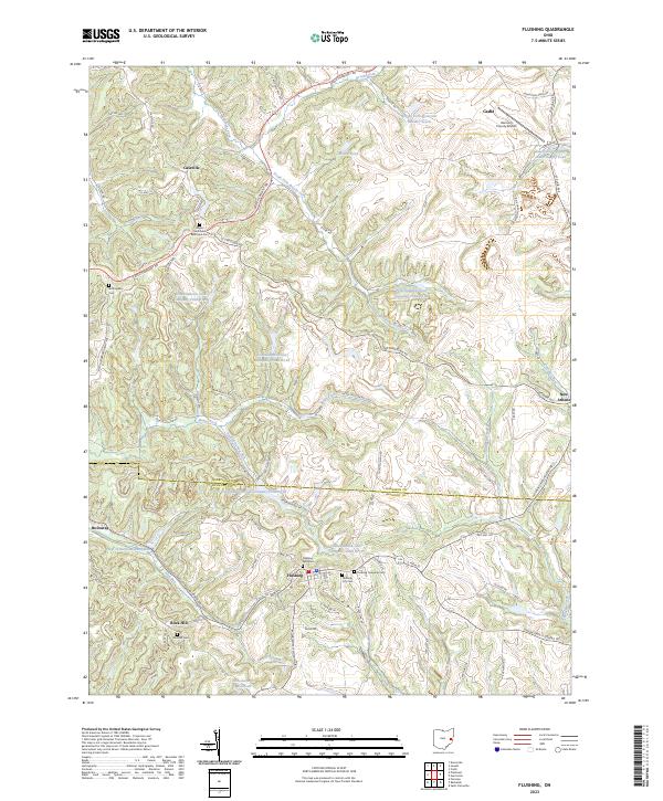 Flushing topographic map thumbnail