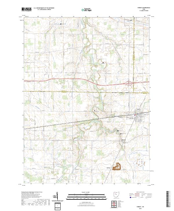 Forest topographic map thumbnail