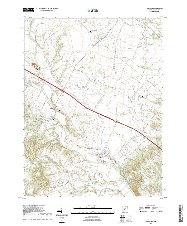 Frankfort topographic map thumbnail