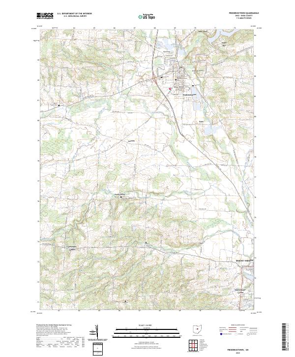 Fredericktown topographic map thumbnail