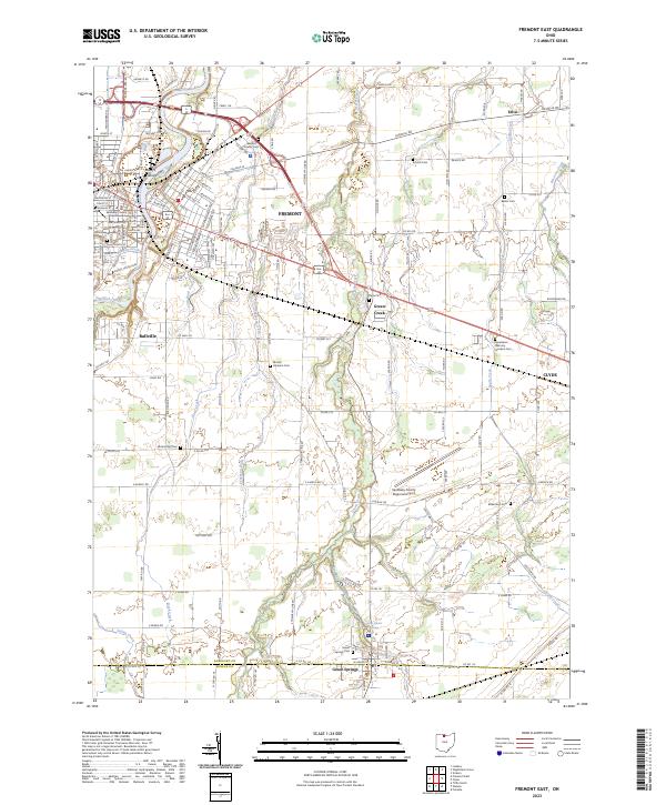 Fremont East topographic map thumbnail