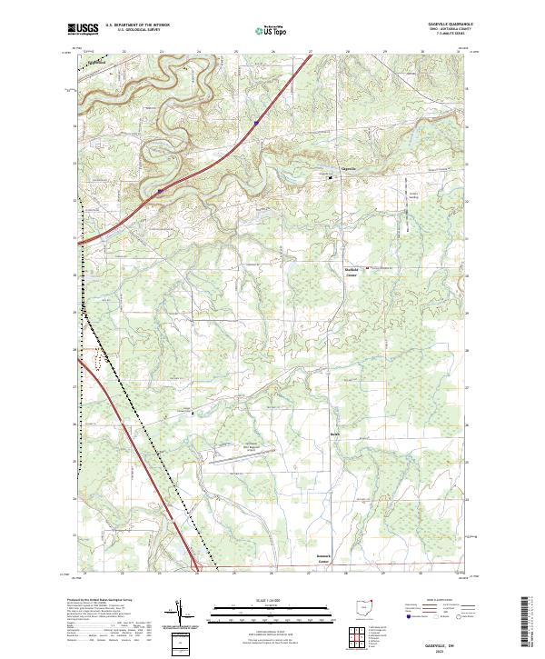 Gageville topographic map thumbnail