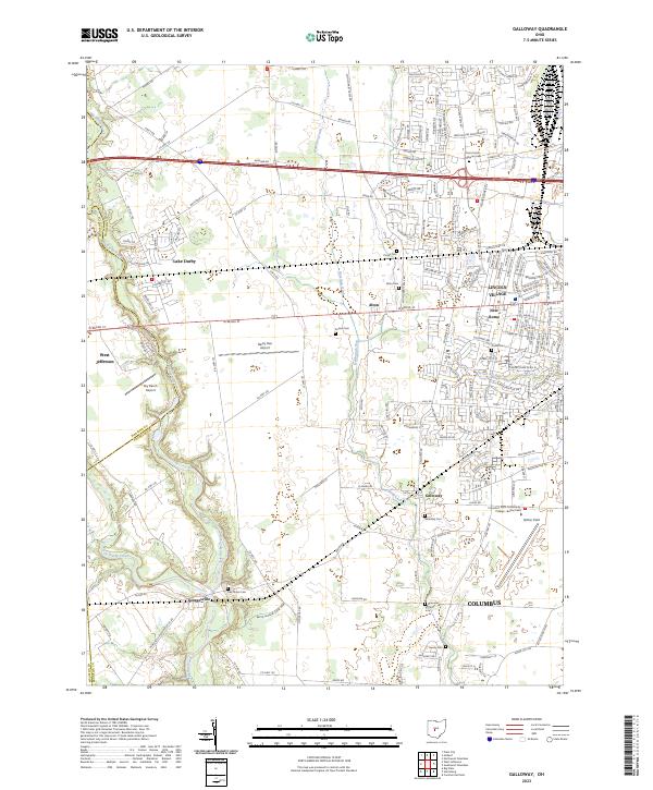 Galloway topographic map thumbnail