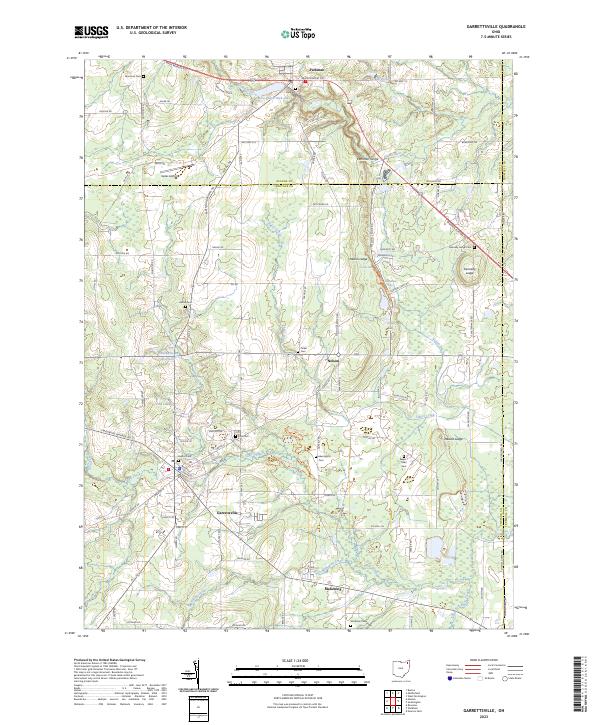 Garrettsville topographic map thumbnail