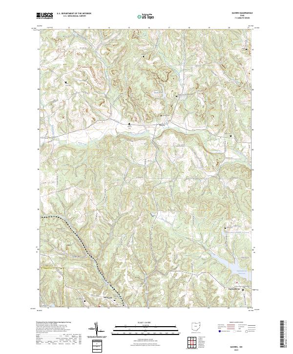 Gavers topographic map thumbnail