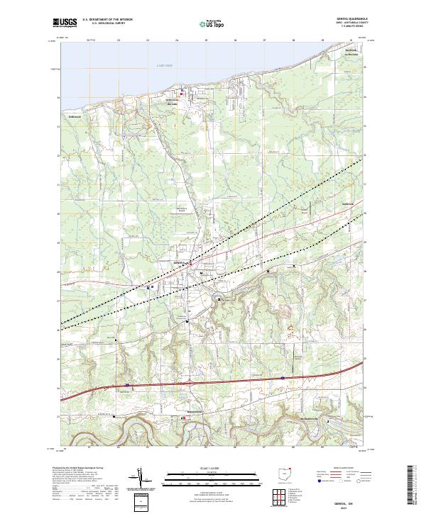 Geneva topographic map thumbnail