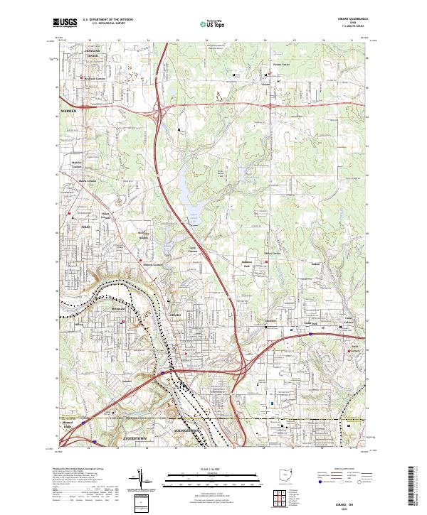 Girard topographic map thumbnail
