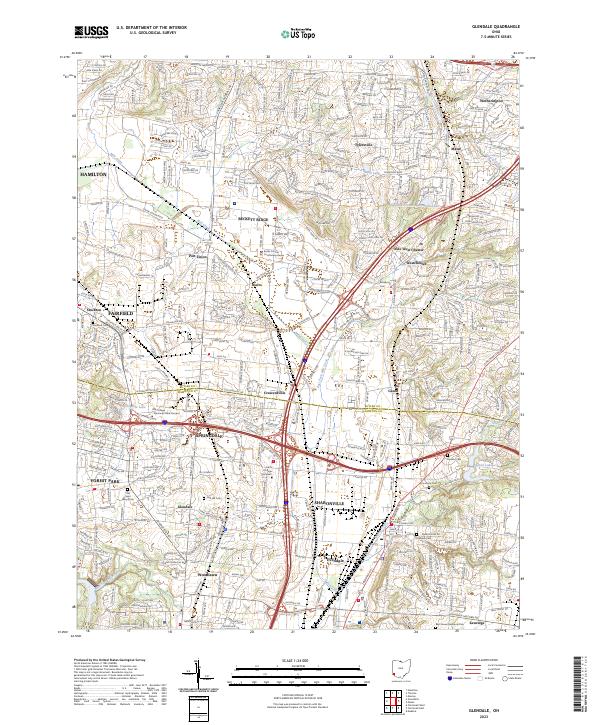Glendale topographic map thumbnail