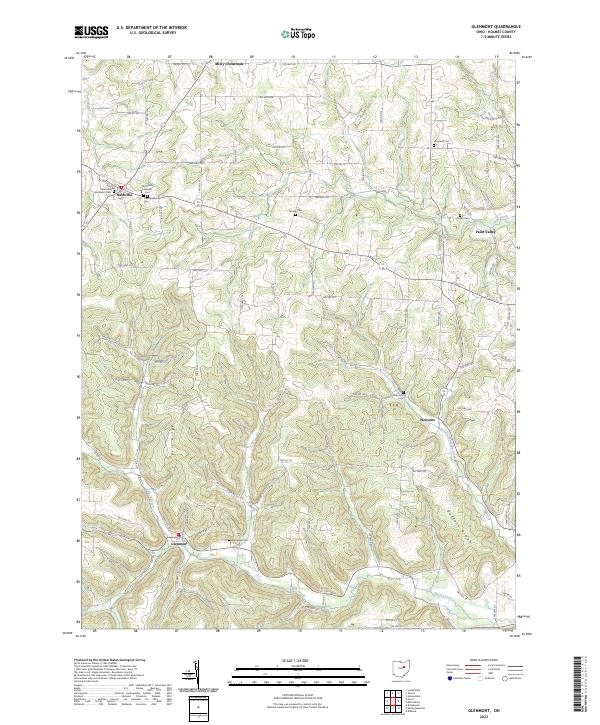 Glenmont topographic map thumbnail