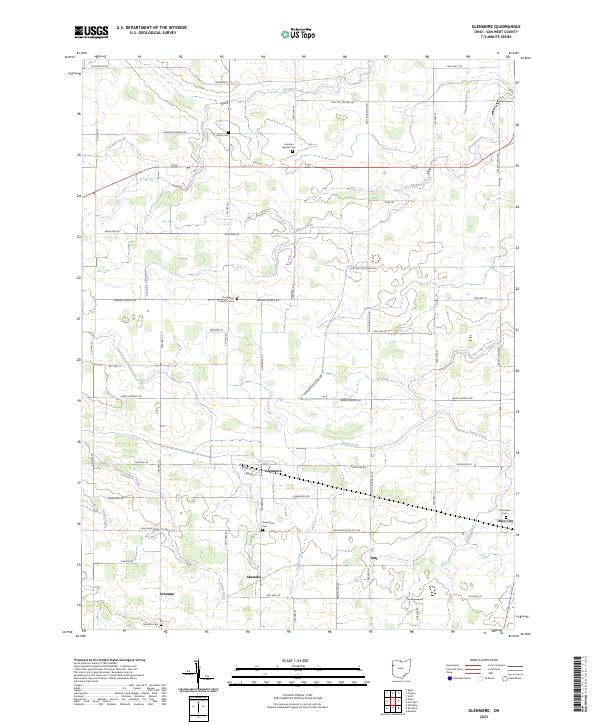 Glenmore topographic map thumbnail