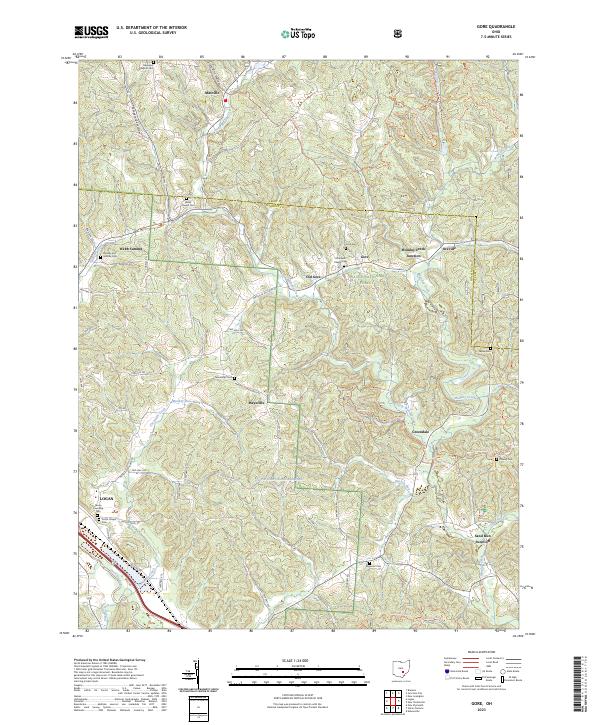 Gore topographic map thumbnail