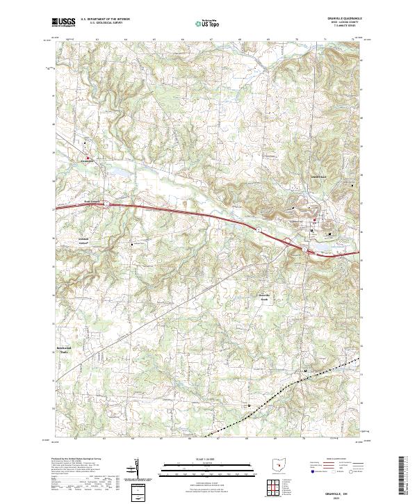 Granville topographic map thumbnail