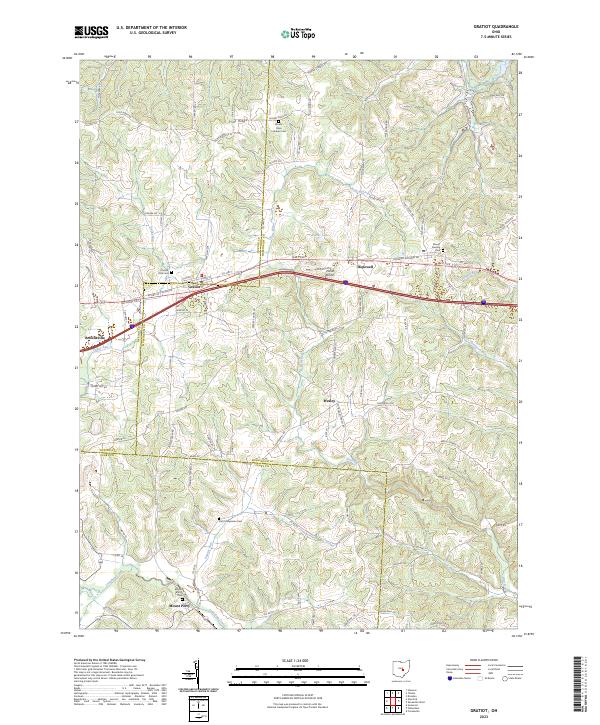 Gratiot topographic map thumbnail