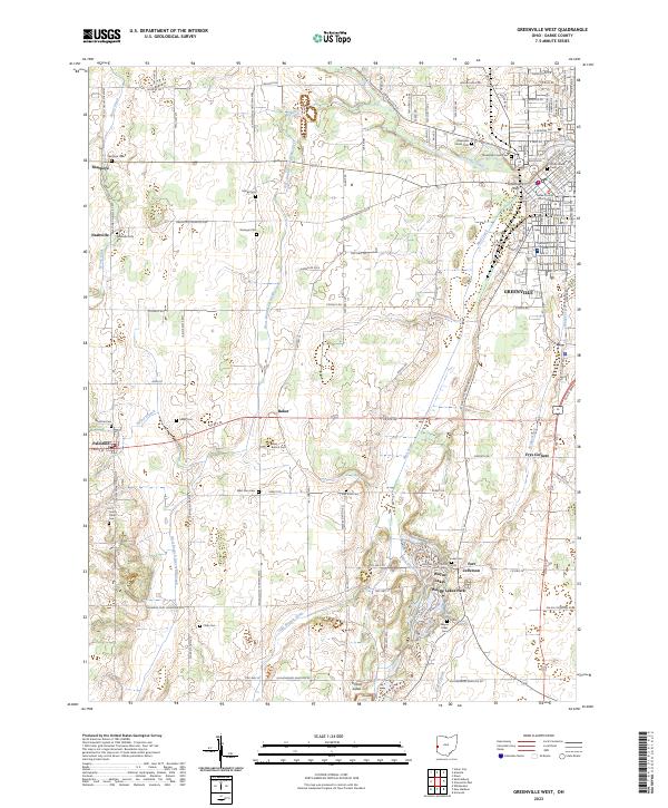Greenville West topographic map thumbnail