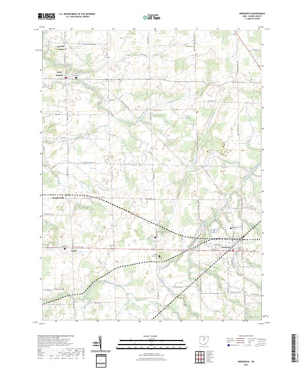 Greenwich topographic map thumbnail