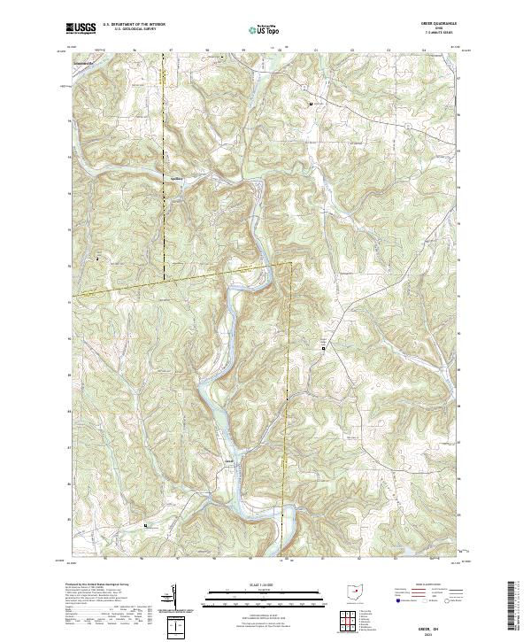 Greer topographic map thumbnail